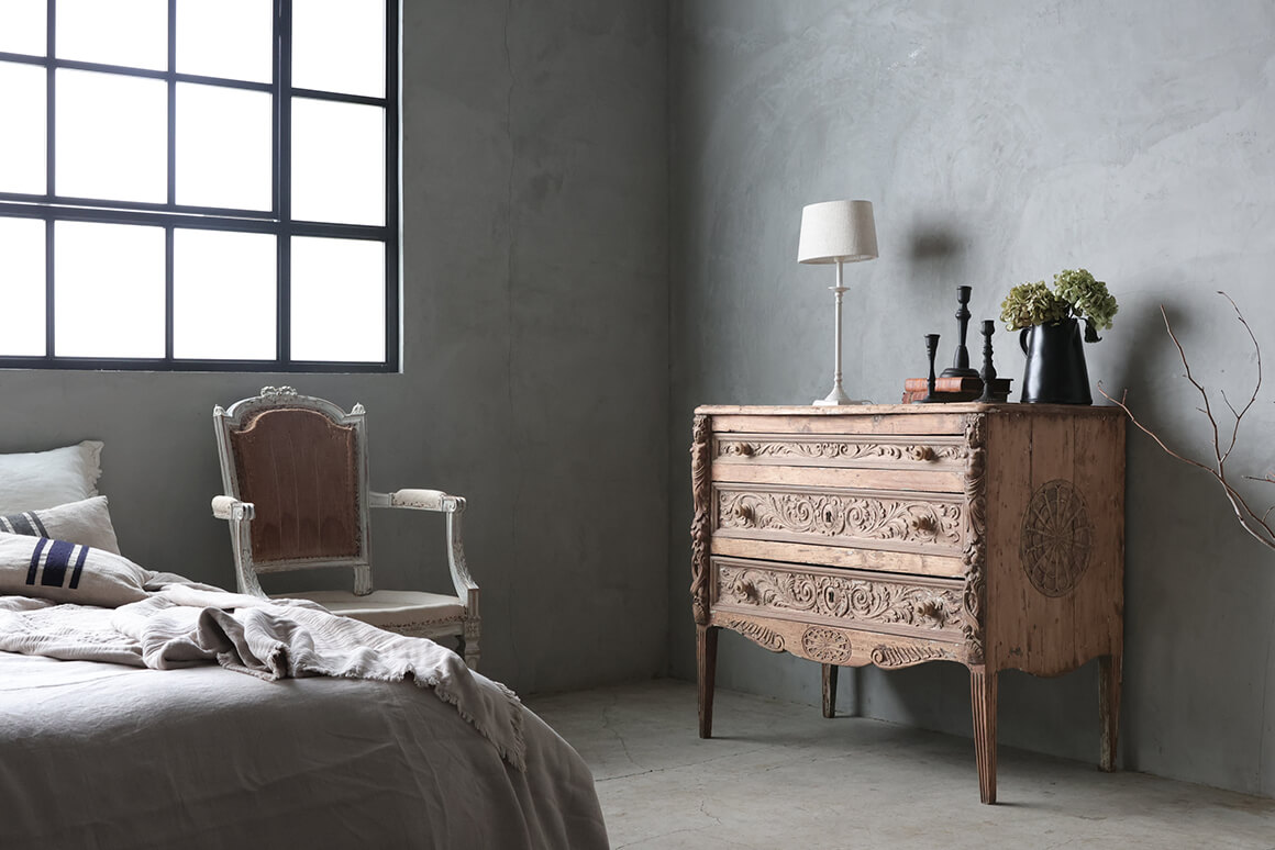 Gustavian Antique ウッドチェスト - サラグレース