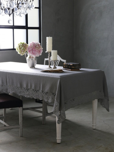 Chez moiテーブルクロスUrban Corinzioライトグレー