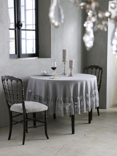 Chez moiラウンドテーブルクロスLino Provenzaleセメント